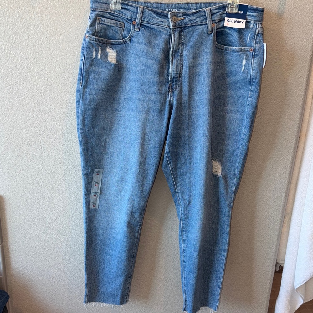 Old Navy Curvy O.G. Straight Ankle Jeans - High Rise